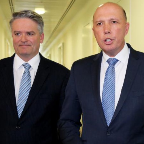 Cormann and Dutton RAAF Flight
