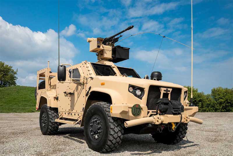 photo of Joint Light Tactical Vehicle with EOS weaponry