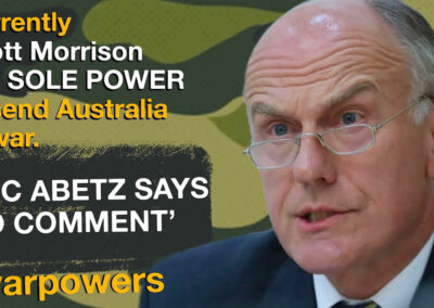 Eric Abetz on war powers reform