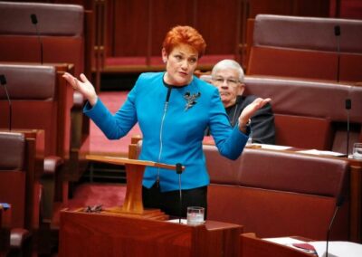 Pauline Hanson v the gas giants: who would have thought?