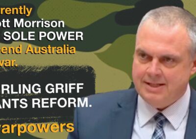 Stirling Griff on war powers reform