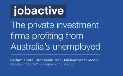 Jobactive report: who profited from it?