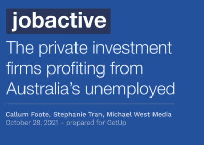 Jobactive report: who profited from it?