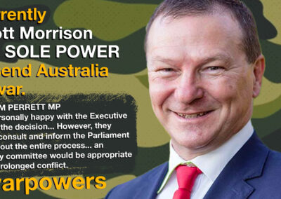 Graham Perrett on war powers reform