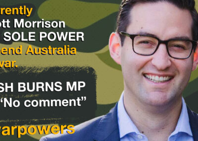 Josh Burns on war powers reform
