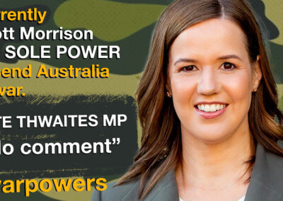 Kate Thwaites on war powers reform