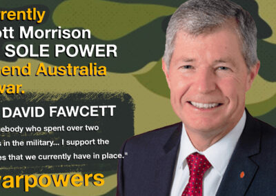David Fawcett on war powers reform