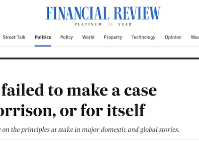 SMH and The Age surprise but AFR and Murdoch press call for the Coalition on Election Eve
