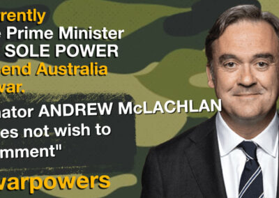 Andrew McLachlan on war powers reform