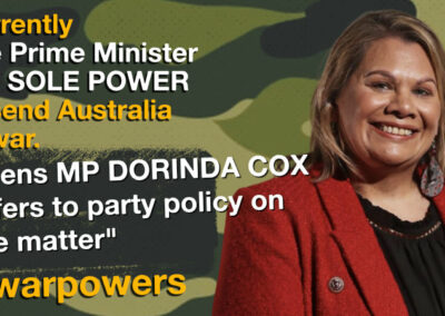Dorinda Cox on war powers reform