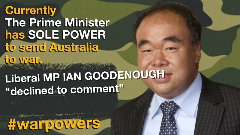 Ian Gooenough on War Powers