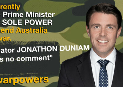 Jonathon Duniam on war powers reform