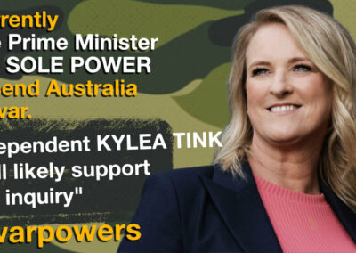 Kylea Tink on war powers reform
