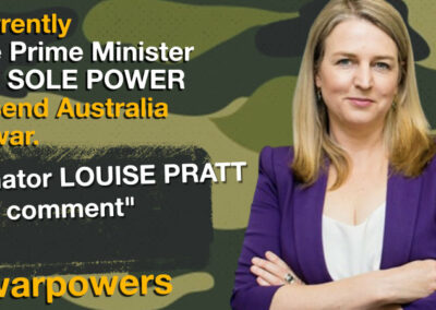 Louise Pratt on war powers reform