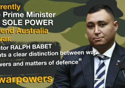 Ralph Babet on war powers reform