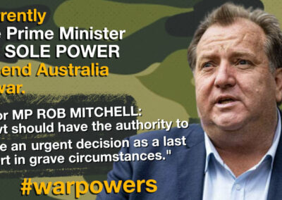 Robert Mitchell on war powers reform