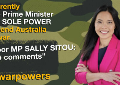 Sally Sitou on war powers reform
