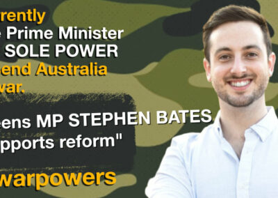 Stephen Bates on war powers reform