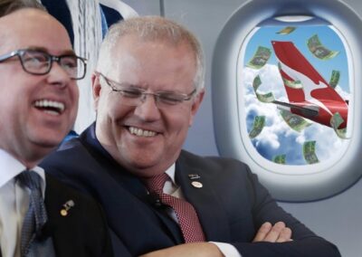 Lufthansa paid back its debt, Qantas bought its own shares