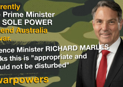 Richard Marles on war powers reform