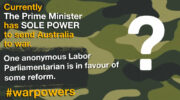 anonymous mp on war powers