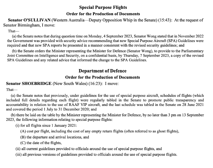 Special Purpose Flights
