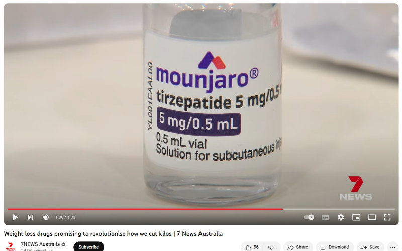 Seven News Mounjaro advertorial