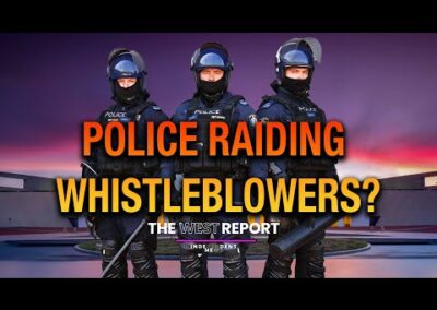 Whistleblower raided by armed police. Frisked in bed?