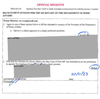 PM sign off
