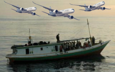 Australia’s Border Farce. Stops a boat, ignores the planeloads, targets the 0.05%