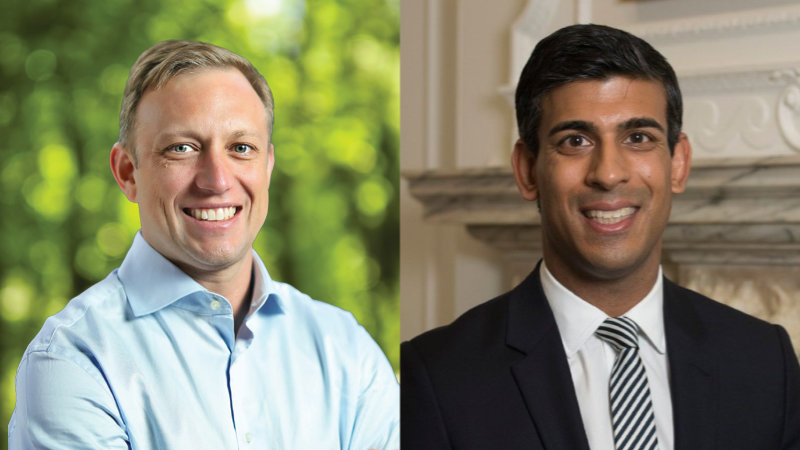 Steven Miles and Rishi Sunak.
