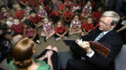 Kevin Rudd sharing a study