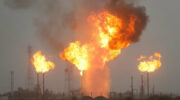 Santos gas burning