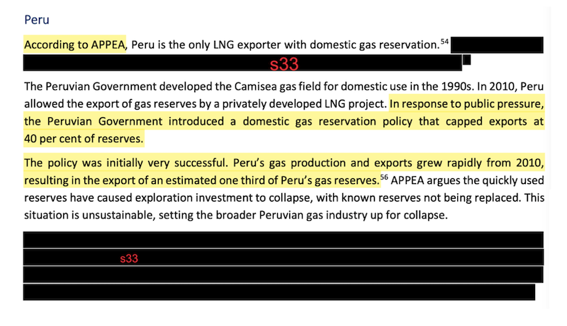 APPEA’s Doom and Gloom Presentation (Source: FOI)