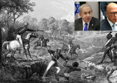 Hardman Netanyahu a century out of date, feeding Dutton’s colonial narrative.