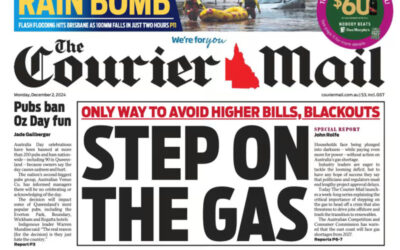 Gasbagging. News Corp steps up the hot air, ignores the gas facts
