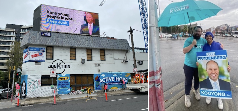 In 2022, massive resources were poured into the battle for Kooyong (Vic.). Is this what Dickson’s in for? Images: Monique Ryan campaign. 