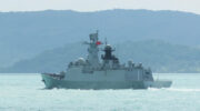 Chinese navy ship in the tasman