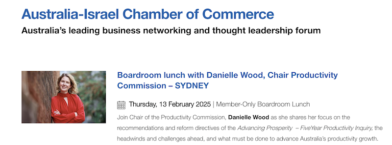 AICC flyer featuring Danielle Wood