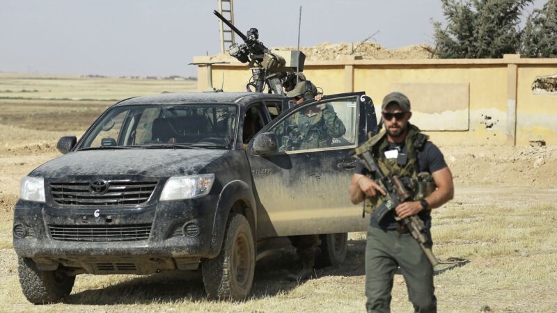 Armoured Toyota with a gun