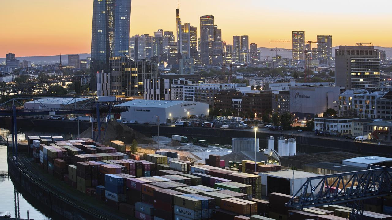 A file photo of a cargo terminal in Frankfurt