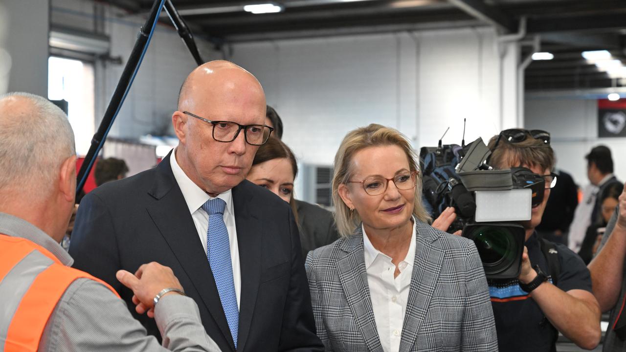 Former Liberal leader Peter Dutton and deputy Sussan Ley