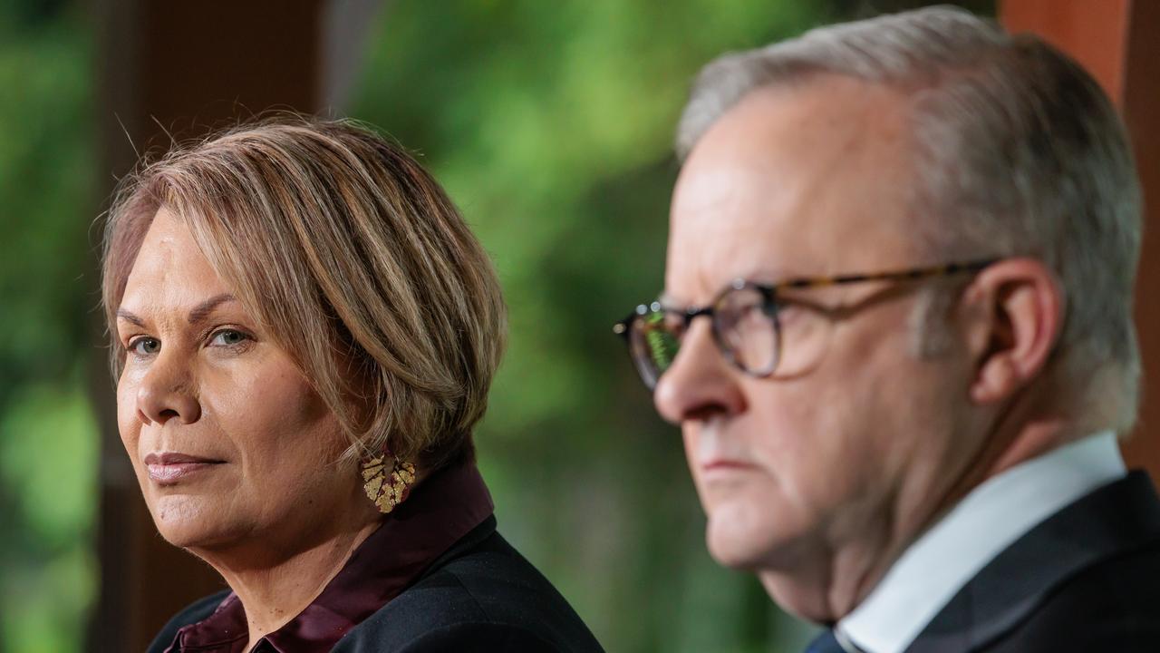Senator Dorinda Cox and Anthony Albanese in Perth