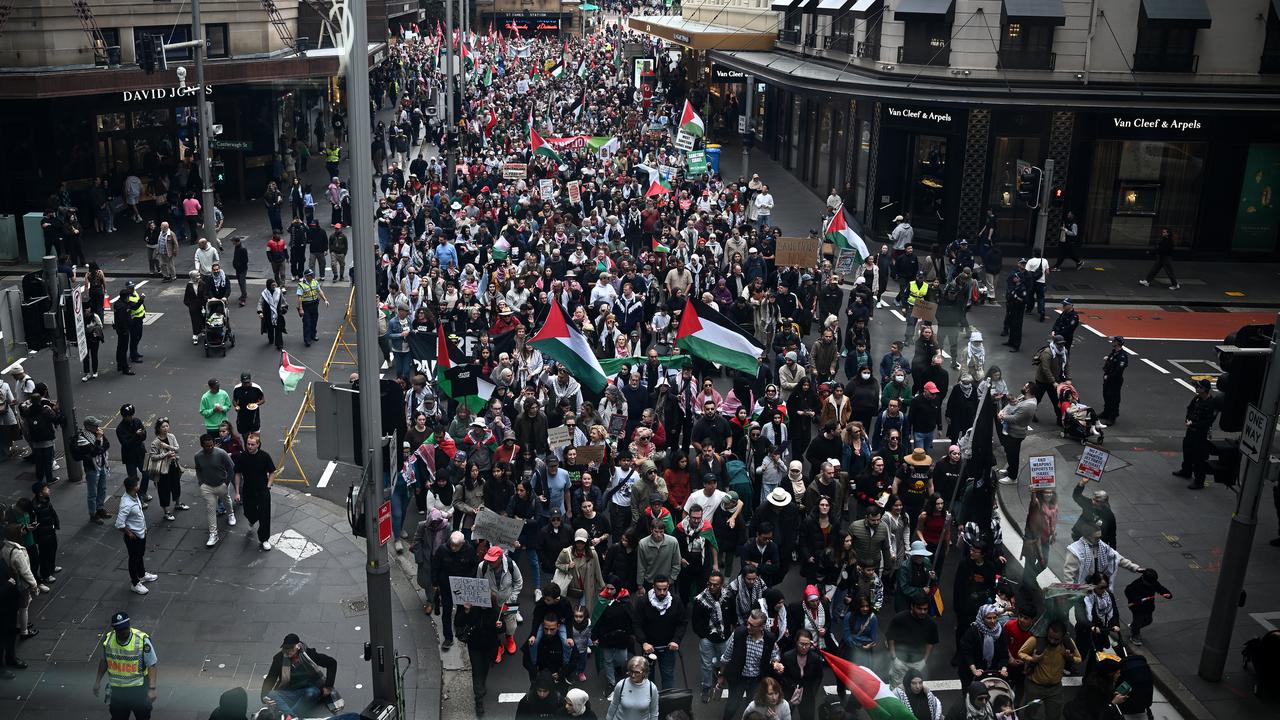 Protesters in Sydney 