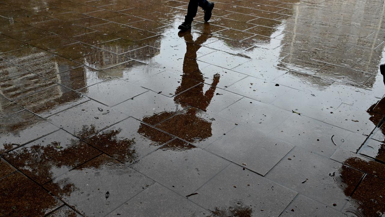 A wet pavement in Sydney