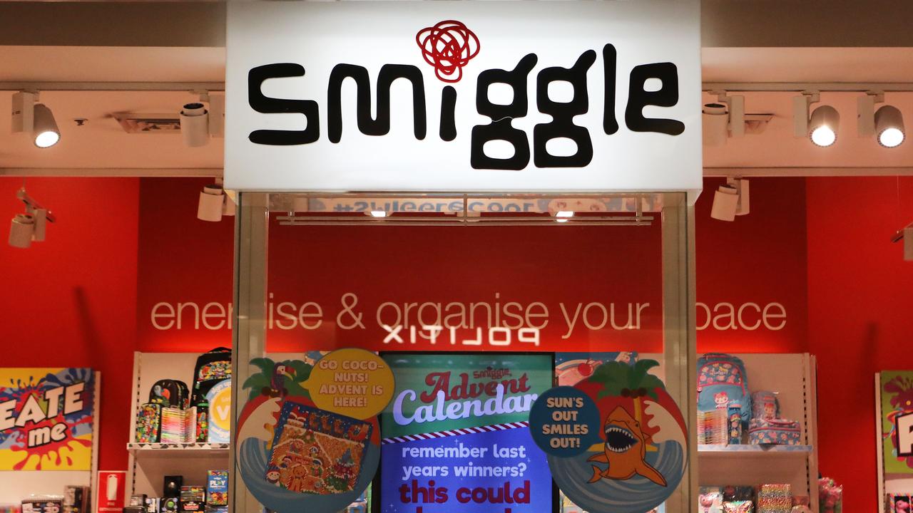 The Smiggle logo is seen outside a store (file image)