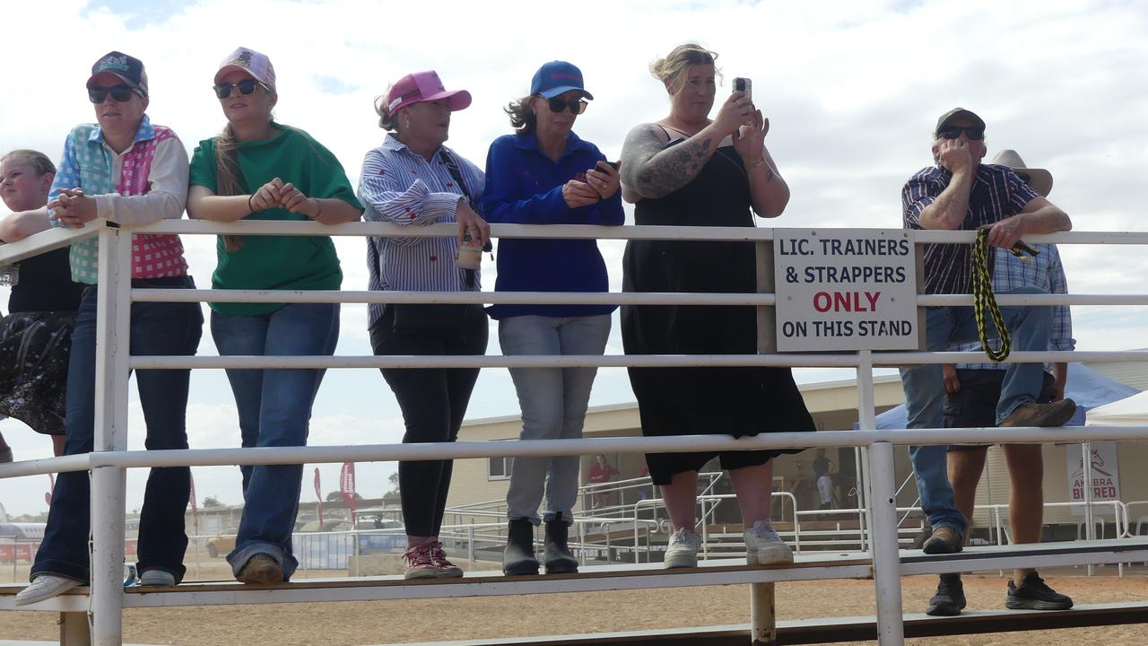 Racegoers at the Birdsville Races in outback Queensland