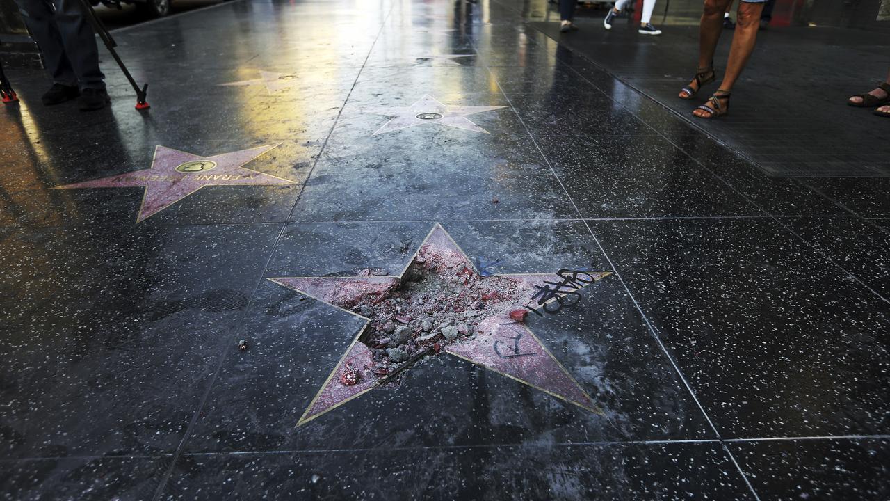 Trump Star Vandalized
