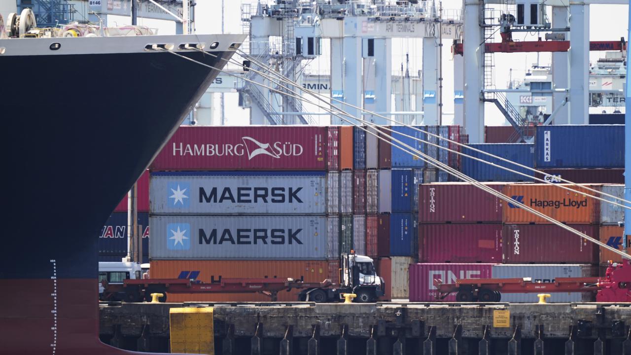 Shipping containers at the Port of New York and New Jersey