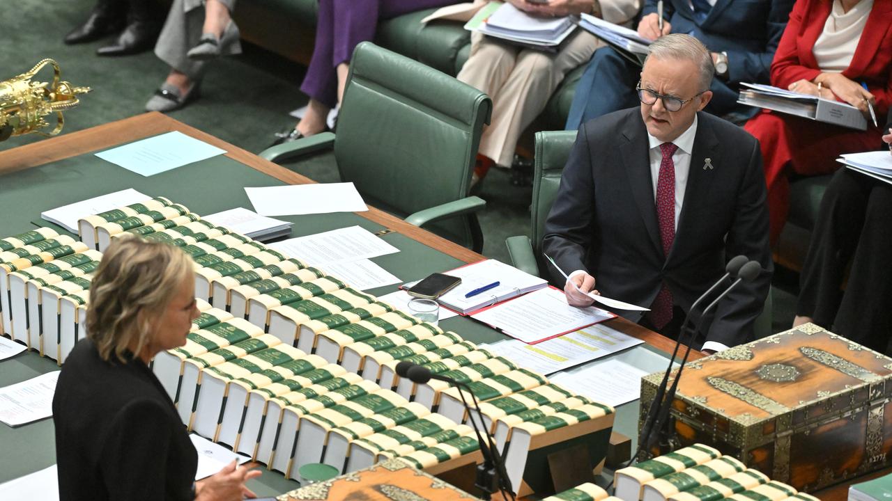 Sussan Ley and Anthony Albanese (file image)
